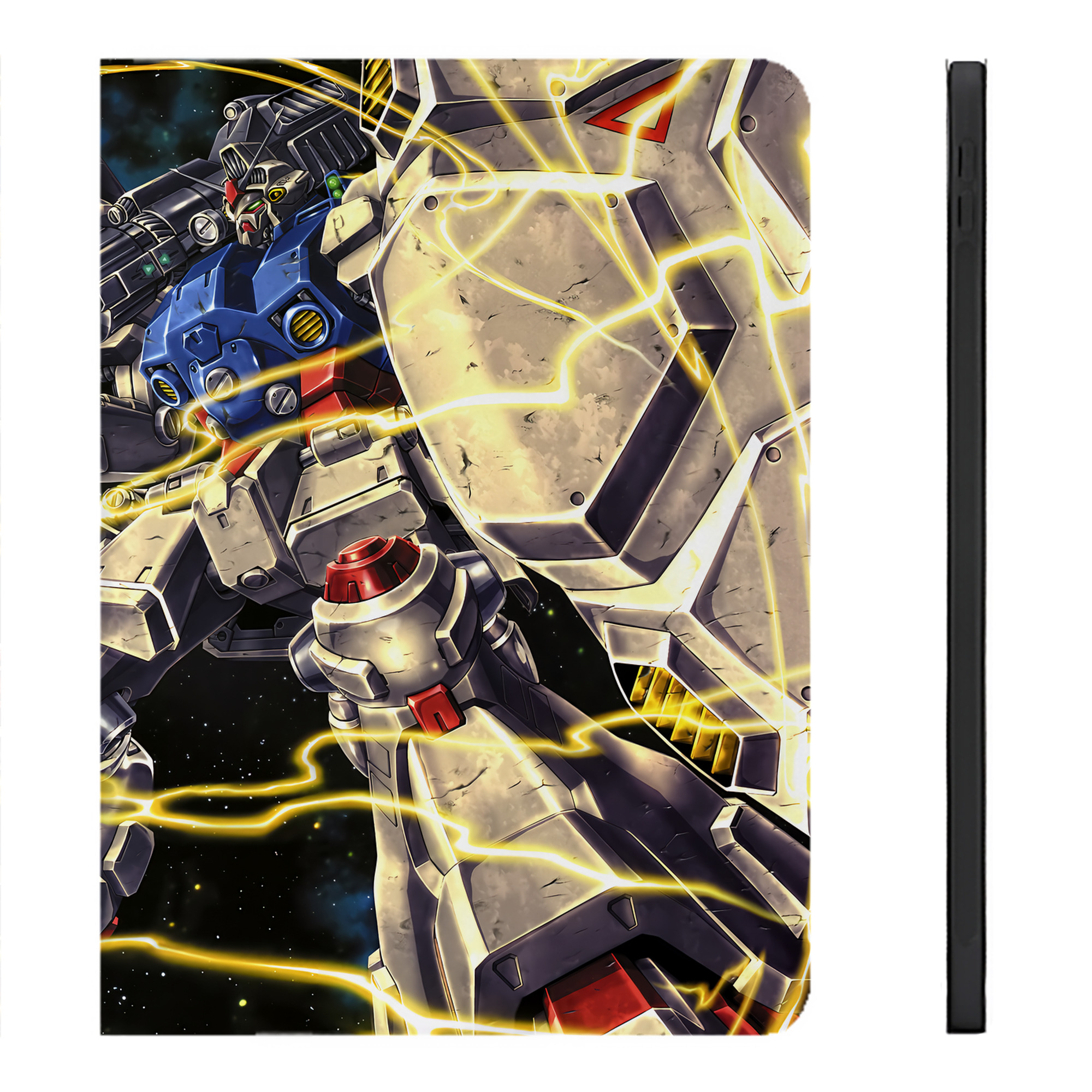 （画像用） 機動戦士ガンダム Mobile Suit Gundam IPadケース ペンホルダー付き ブックスタイルデザイン